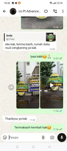 Testimonial Papan Bunga Pernikahan siak