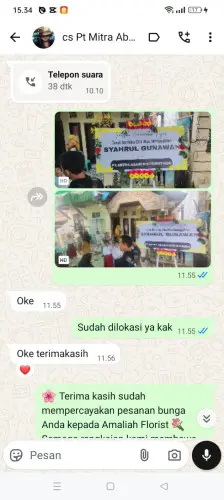 Testimonial Papan Bunga siak