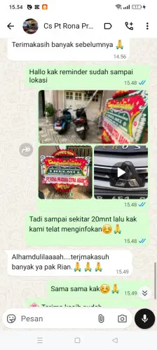 Testimonial Papan Bunga siak