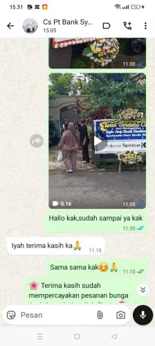 Testimonial Papan Bunga siak